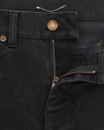 skinny jeans in light glazed black denim