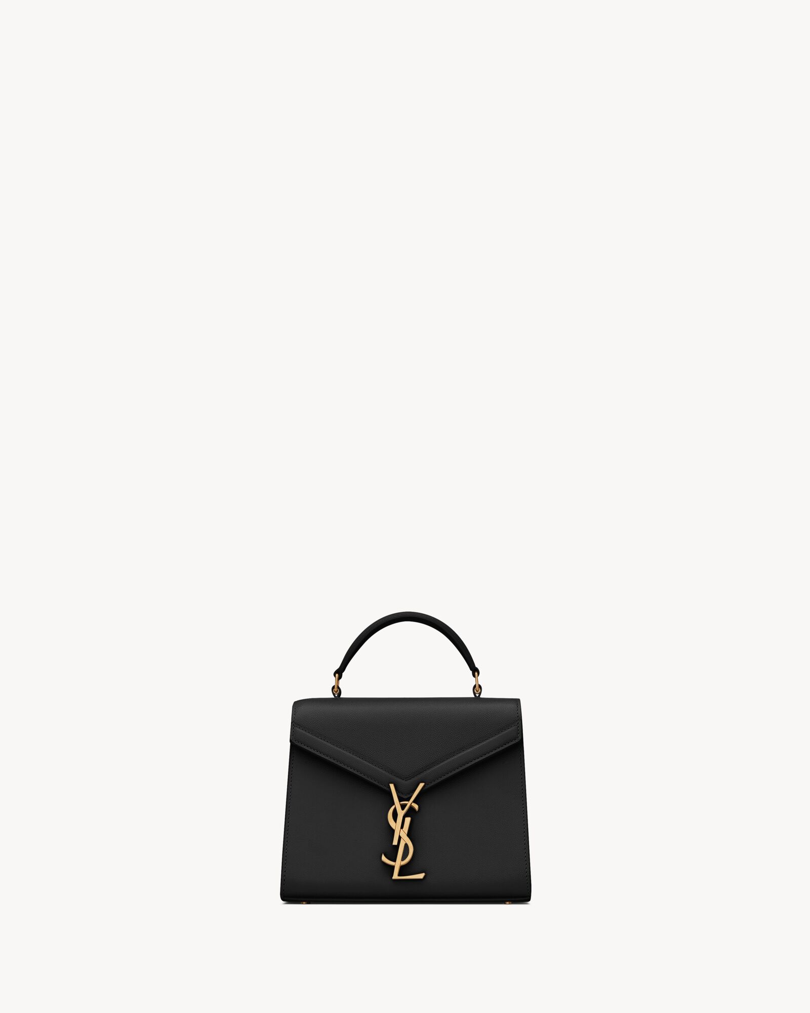 CASSANDRA Mini top handle bag in grain de poudre embossed leather Saint Laurent YSL