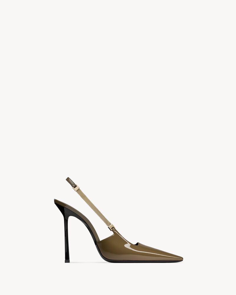 BLAKE Slingback-Pumps aus Lackleder