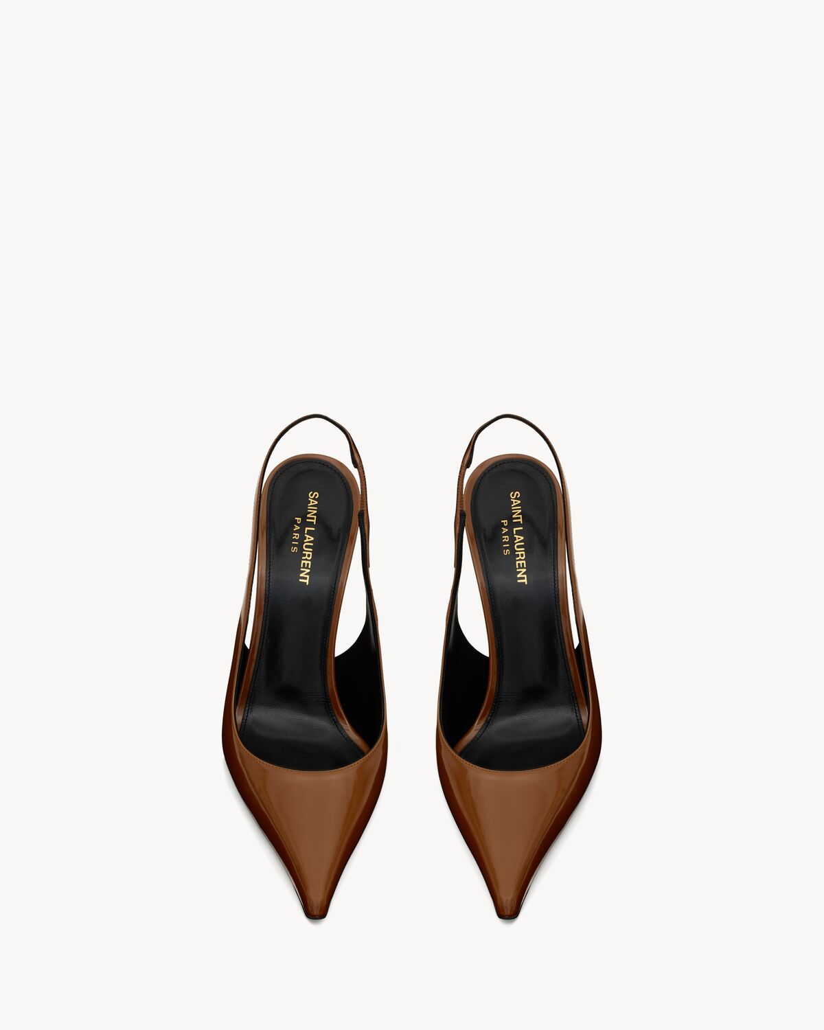 vendome slingback pumps in glazed leather