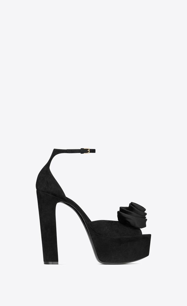 ysl suede sandals