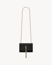 KATE SMALL TASSEL IN CROCODILE-EMBOSSED LEATHER