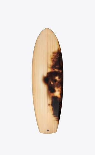 saint laurent burnt wood effect surfboard