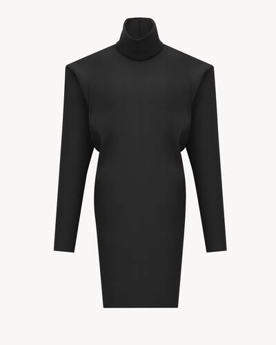 ワンピース Saint Laurent Abito In Maglia boxy dress in stretch silk | Saint Laurent | YSL US