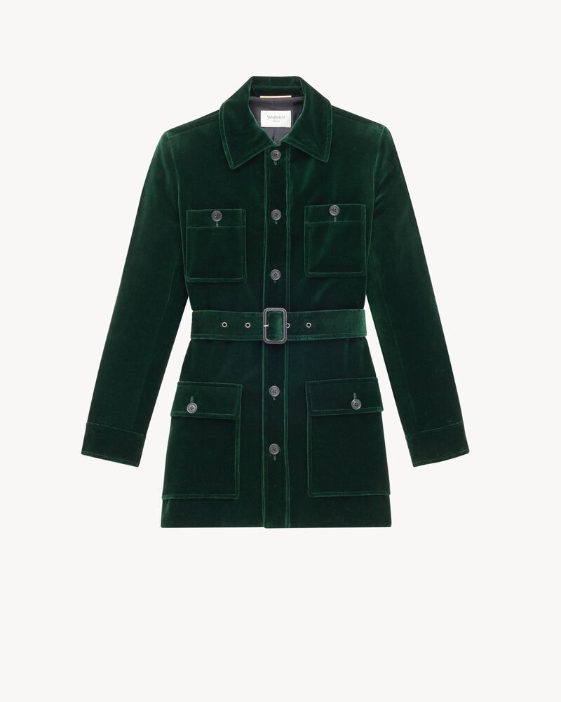 SAHARIENNE jacket in velvet