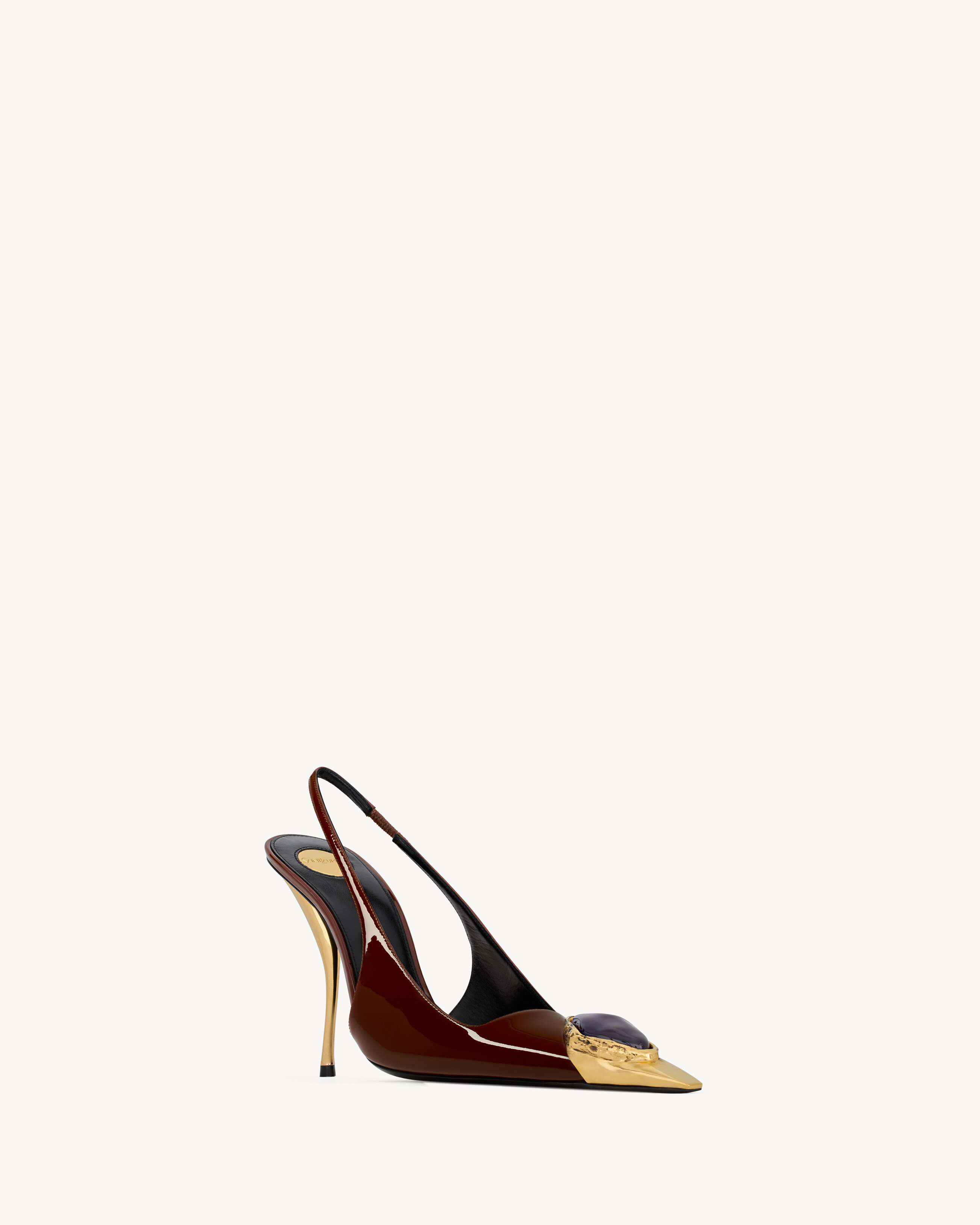 LOULOU slingback pumps in patent leather