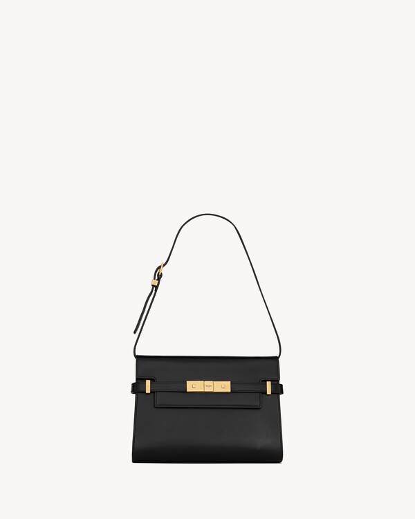 Manhattan small shoulder bag in box Saint Laurent leather | Saint ...