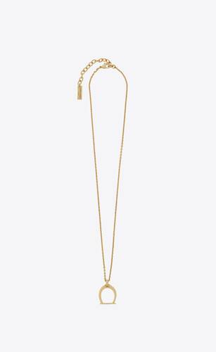 ysl silver necklace