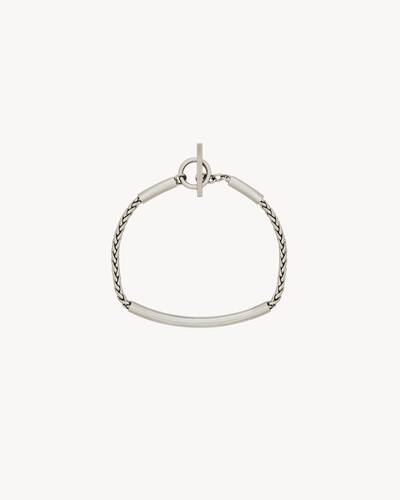 tube chain bracelet in metal | Saint Laurent | YSL US
