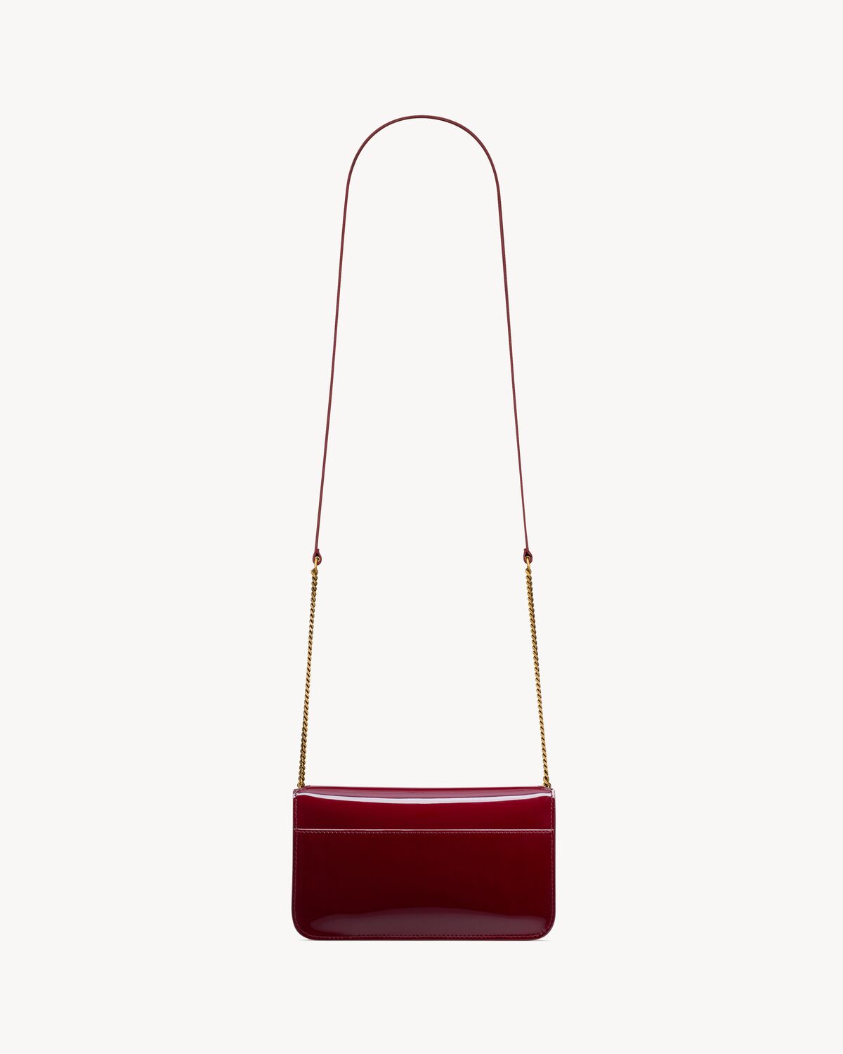 CASSANDRE phone holder in patent leather