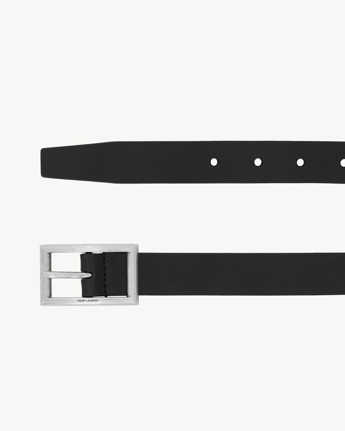 CEINTURE BOUCLE RECTANGLE EN CUIR