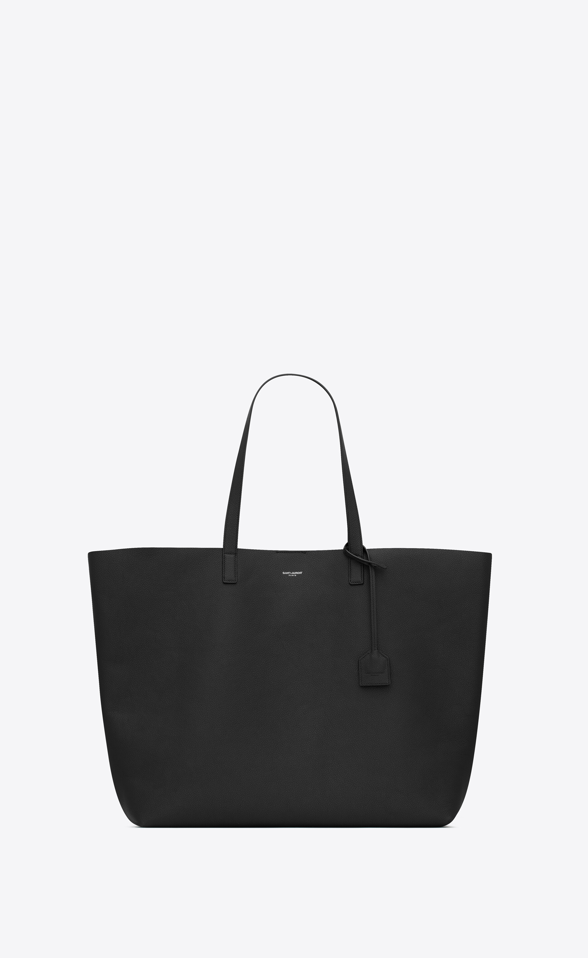 Bold East/West shopping bag in grained leather, Saint Laurent