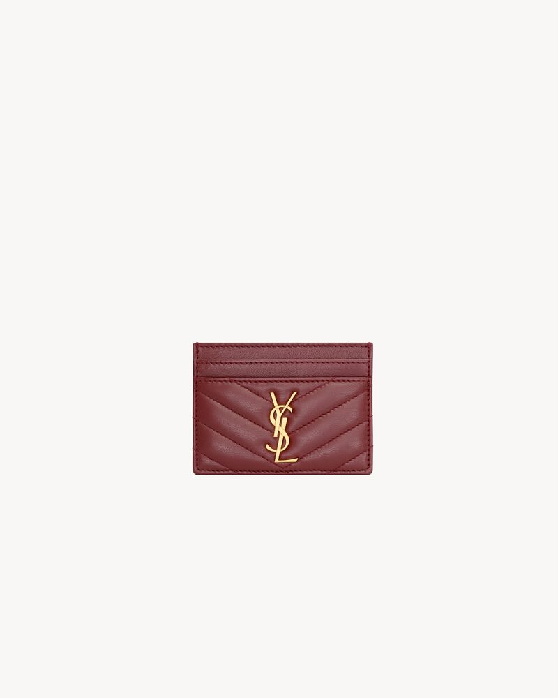 Card Holder Ysl Women Wallet Saint Laurent YSL Monogram Matelass
