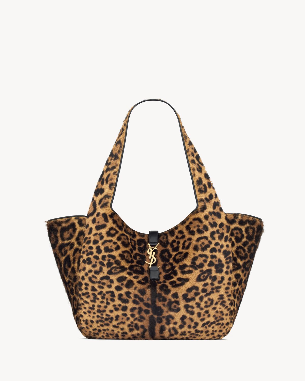 LE 5 À 7 BEA EN CUIR EFFET PONY LEOPARD