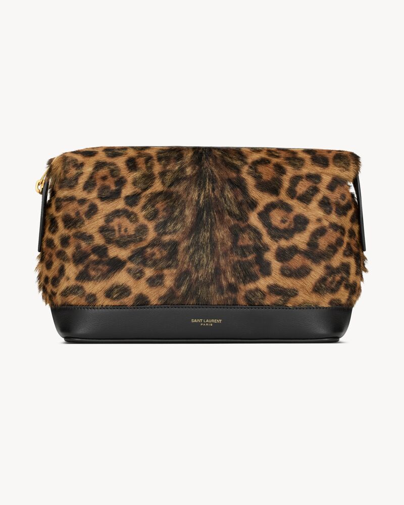 SAINT LAURENT PARIS petite pochette en cuir effet pony