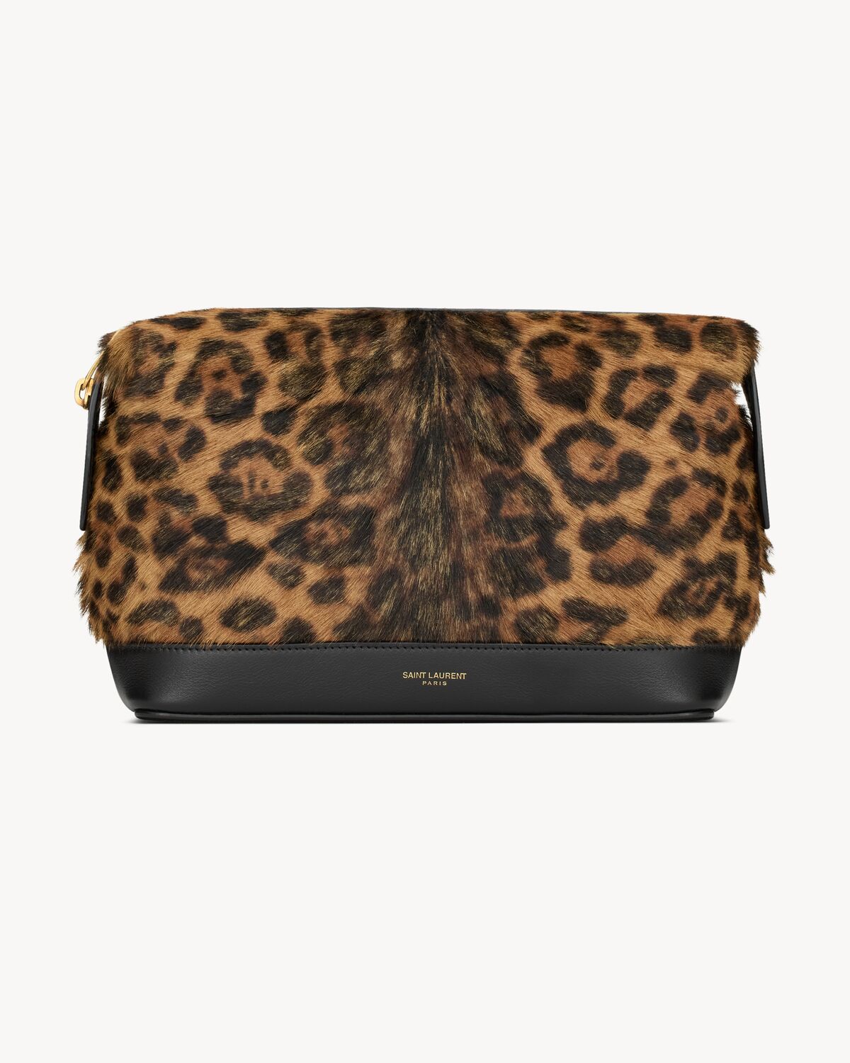 saint laurent paris small pouch in pony hair leather