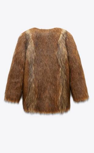 short coat in animal-free fur