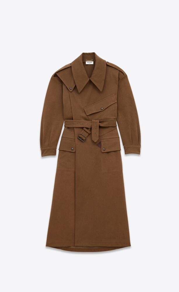 coat in cotton whipcord