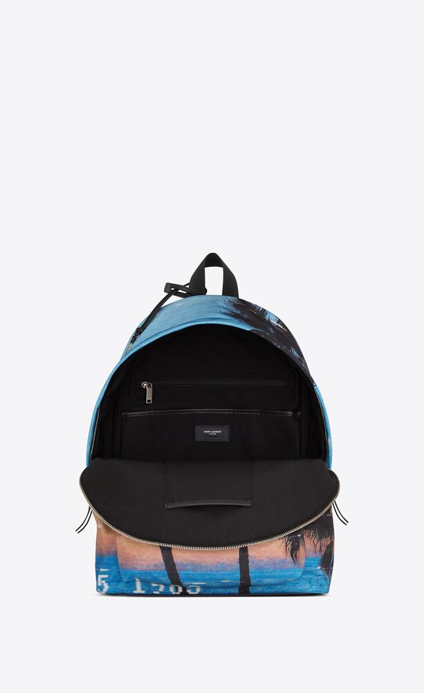 シティ バックパック Econyl スムースレザー ナイロン Saint Laurent シティ バックパック Econyl スムースレザー ナイロン Saint Laurent