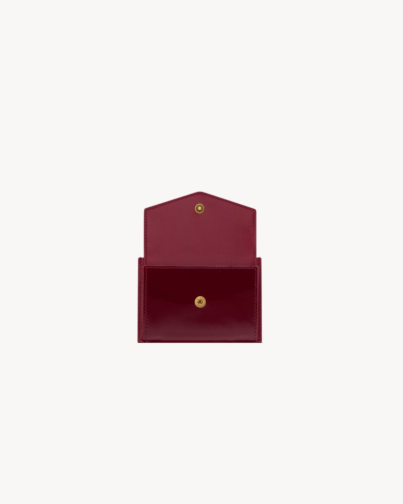 UPTOWN flap card case in patent leather