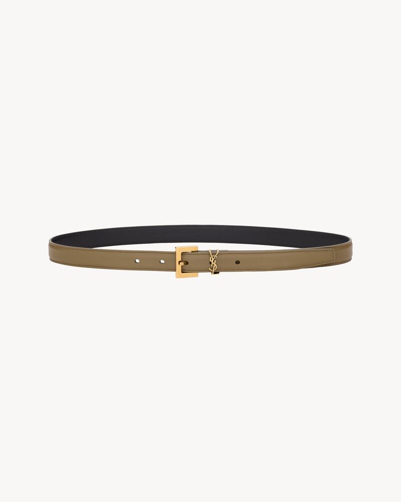 CASSANDRE thin belt in smooth leather