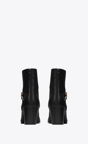 mick zipped boots in smooth leather