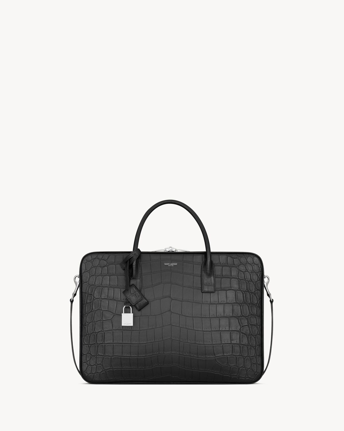 sac de jour large slim bauletto bag in alligator