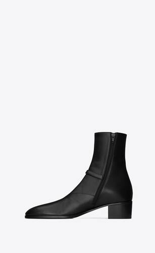 vlad zipped boots in smooth leather