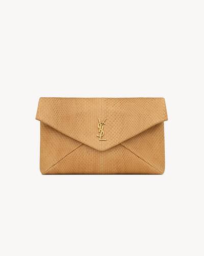 SAINT LAURENT ダークブラウン ポーチ YSL ダークブラウン ポーチ