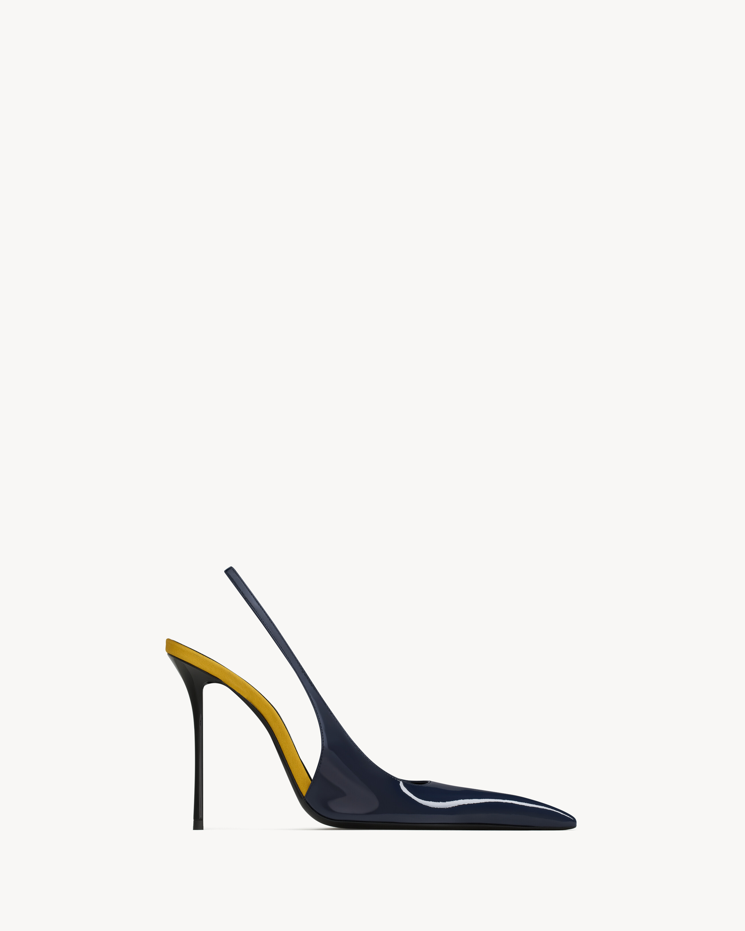 AMALIA slingbacks en cuir verni