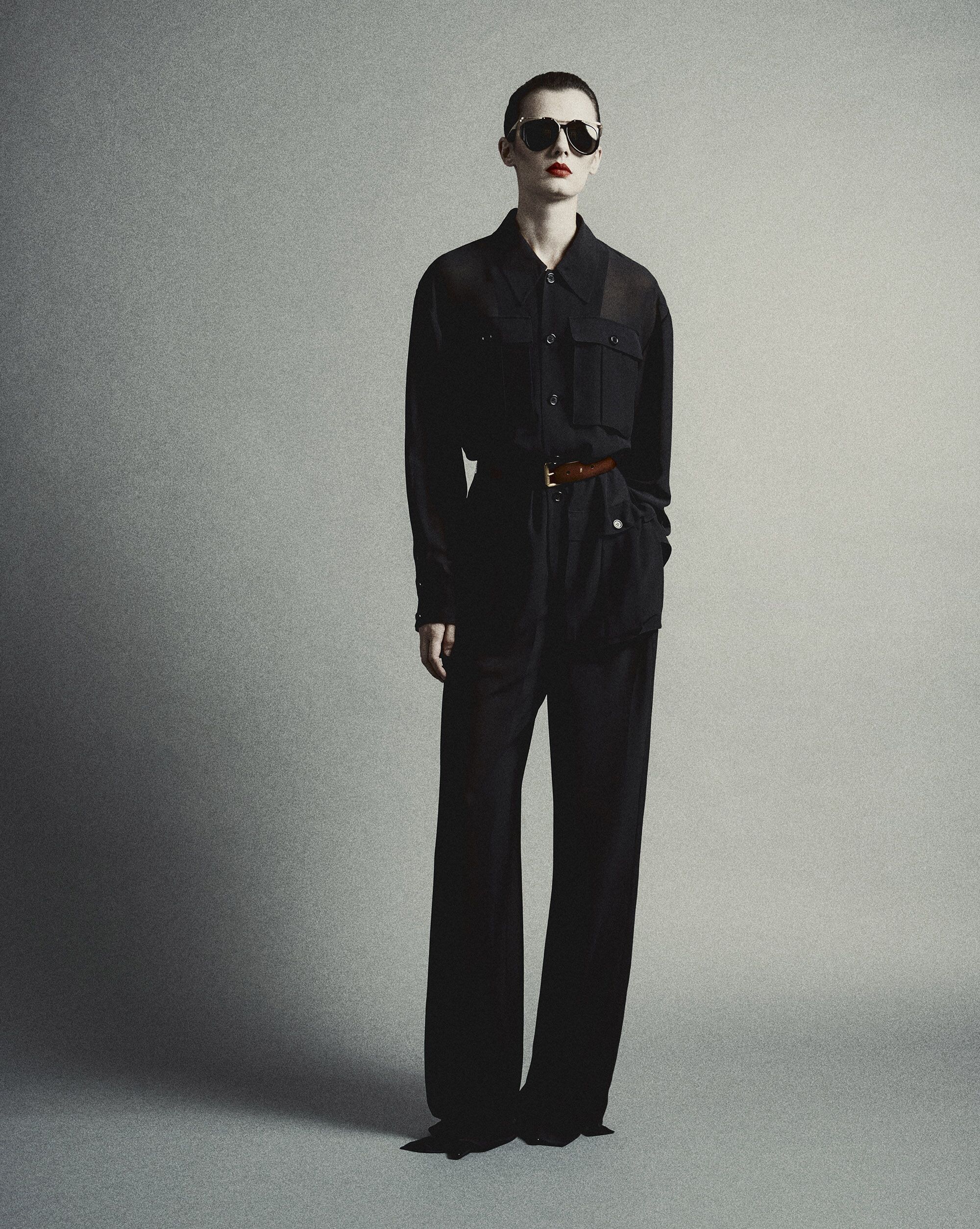 jumpsuit in silk crepe muslin