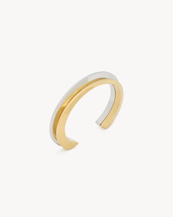 peaked cuffs in metal | Saint Laurent | YSL US