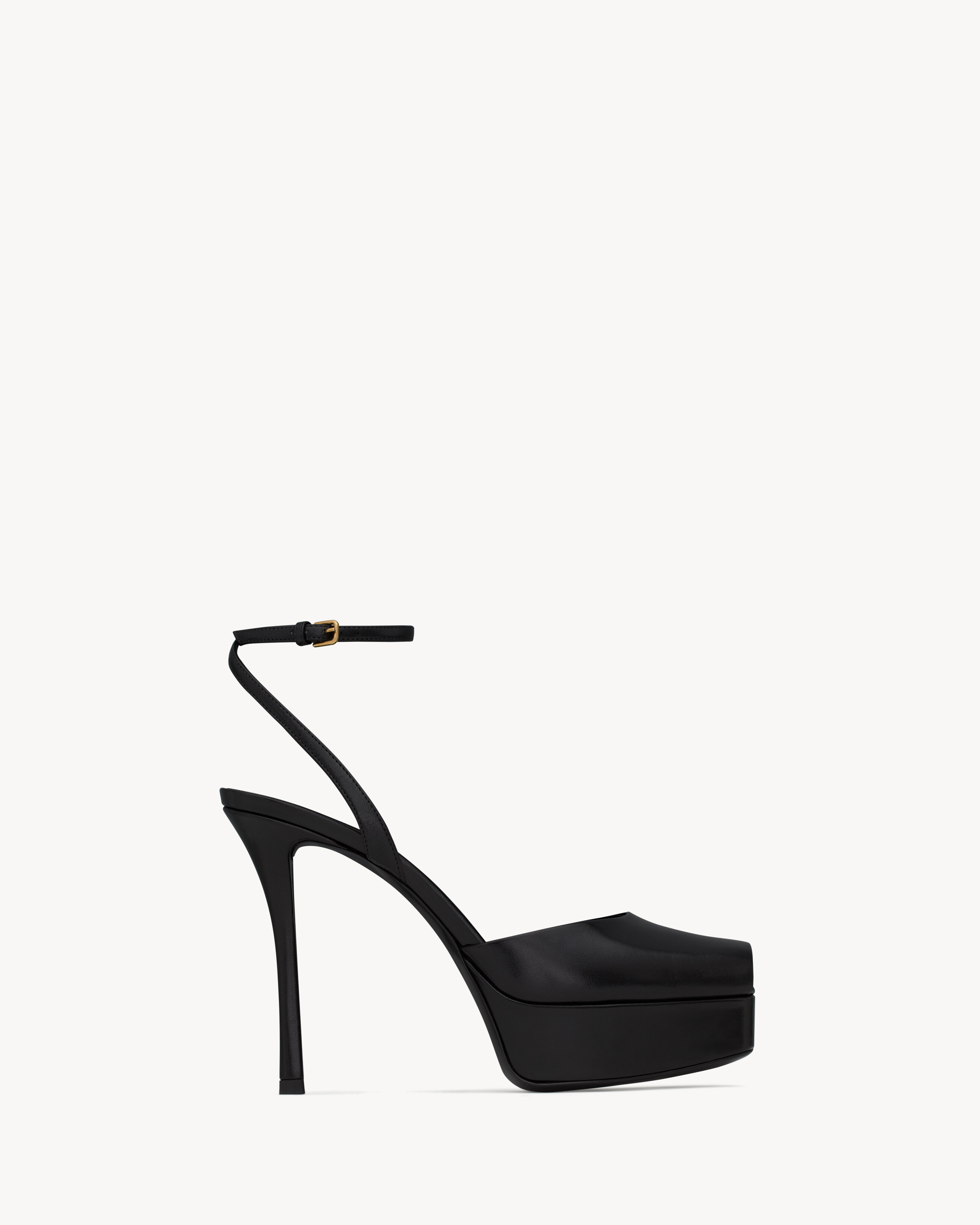 LA SCANDALE platform sandals in smooth leather