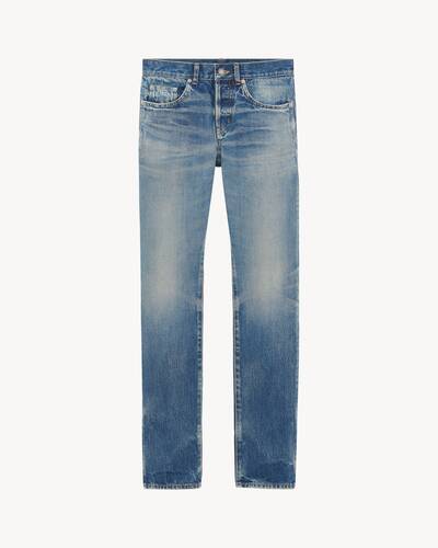 slim-fit jeans in hydrangea blue denim | Saint Laurent | YSL US