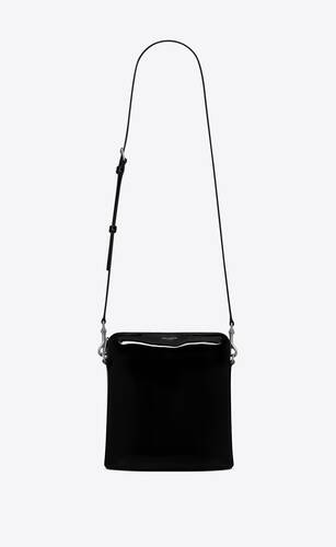 aidan north/south small camera bag in patent leather