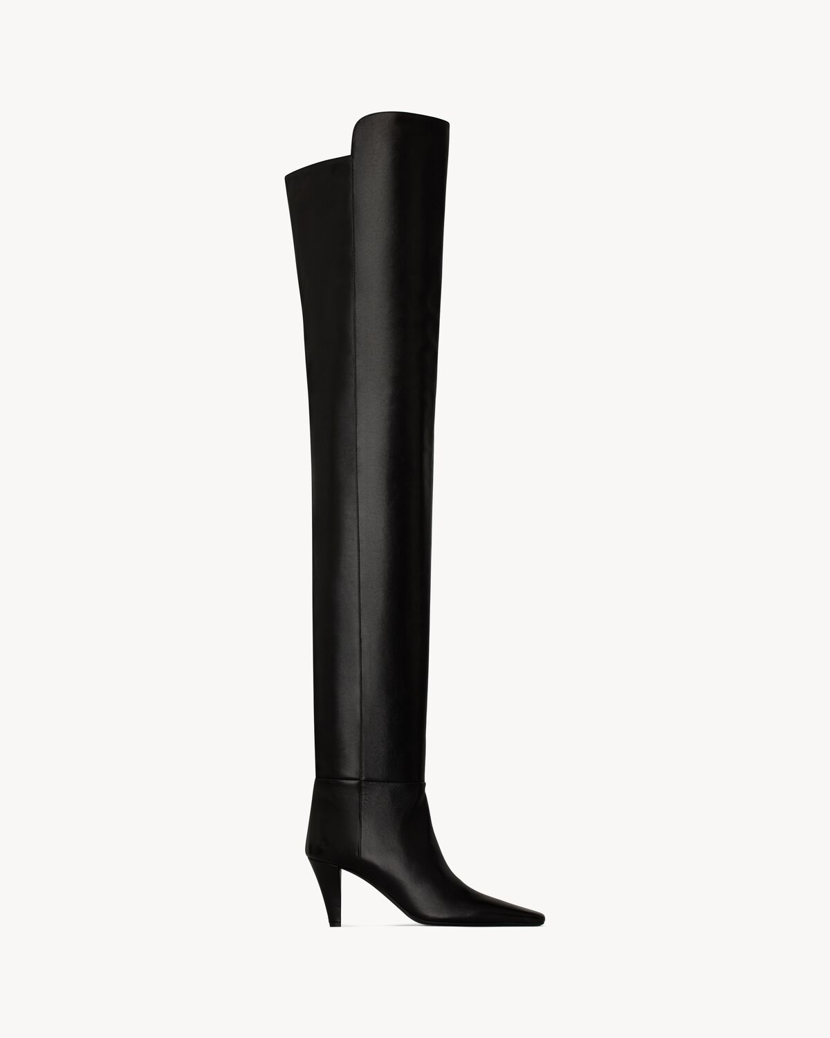 JILL over the knee boots in smooth leather Saint Laurent YSL AU