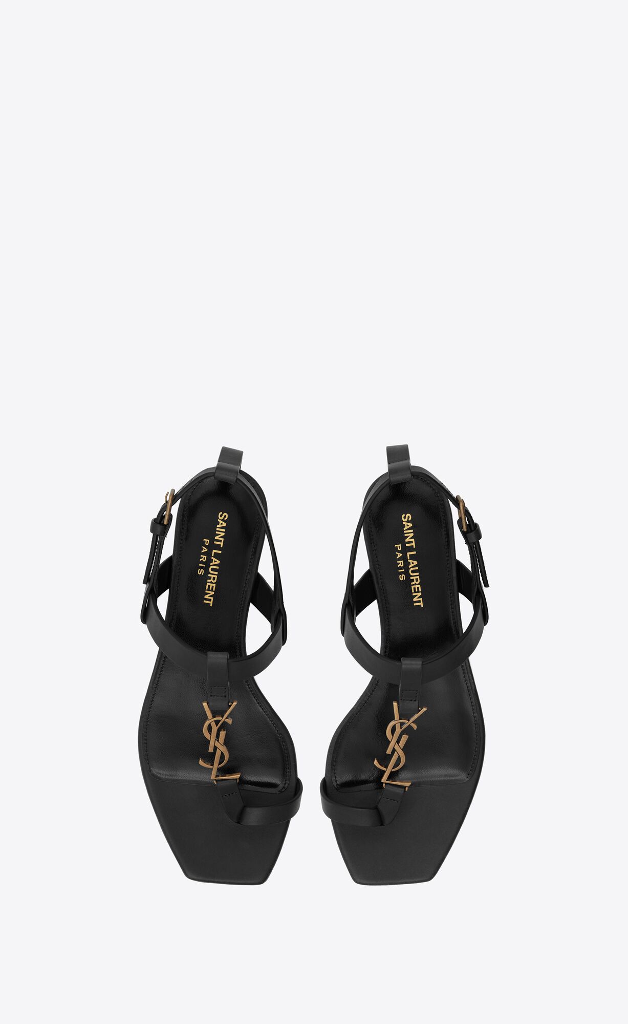 Women's Flat Leather Sandals | Saint Laurent | YSL