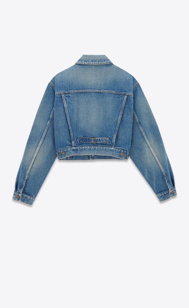 80's jacket in vintage blue denim | Saint Laurent | YSL.com