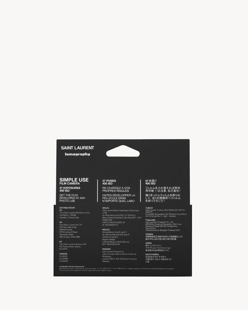 Lomography Singleuse camera Saint Laurent