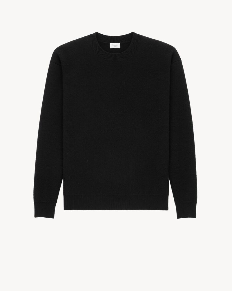 sweater in brushed cashmere