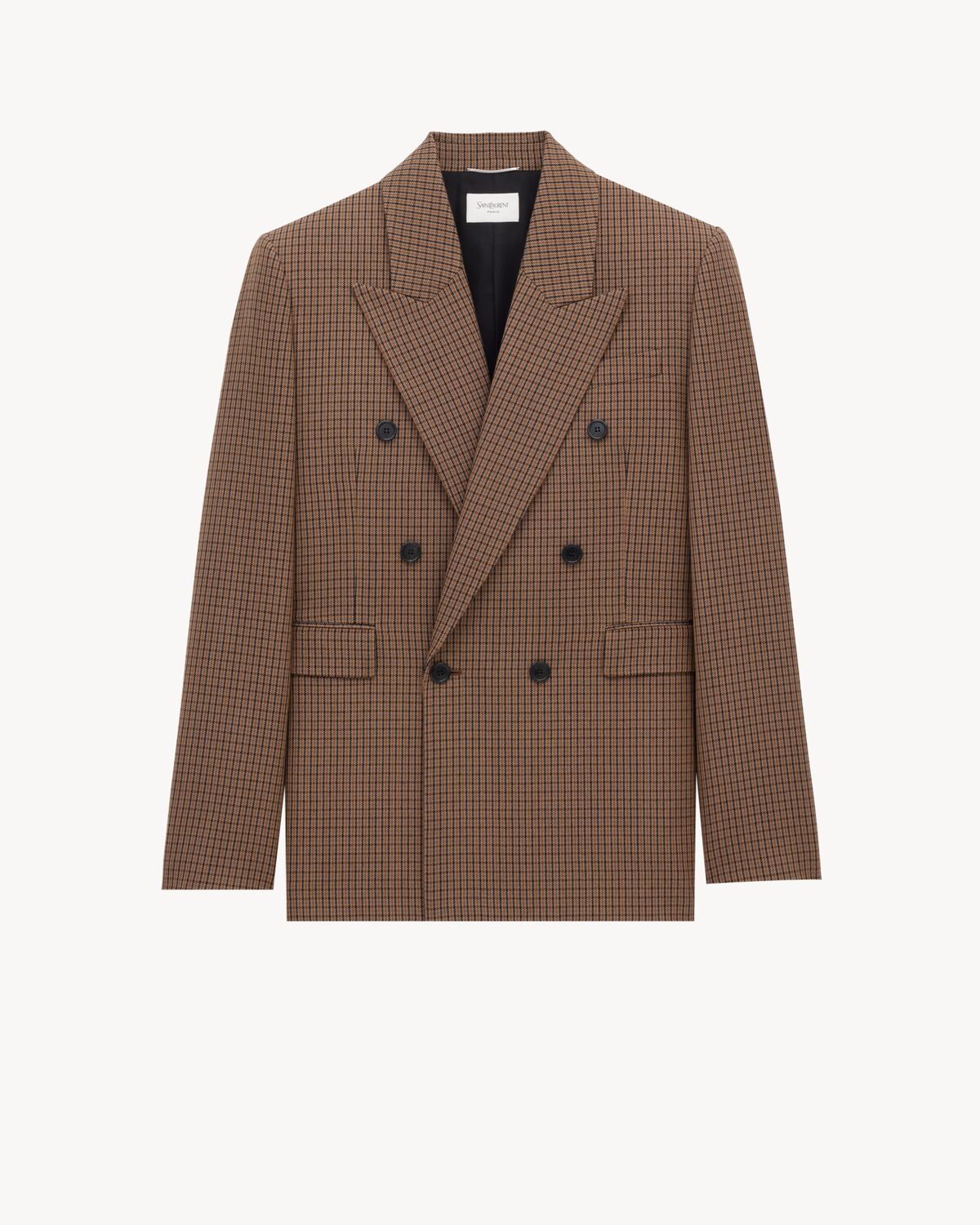 veste en laine  à carreaux