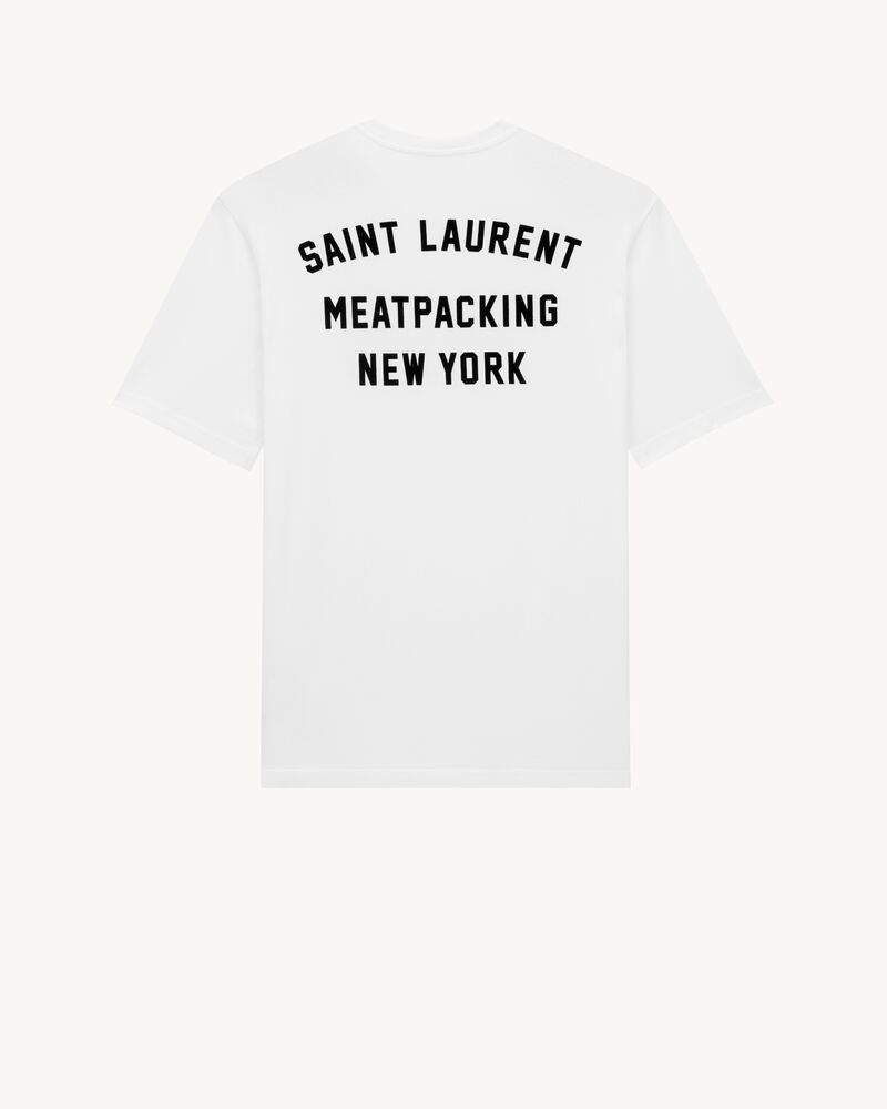 SAINT LAURENT NEW YORK ADDRESS T-SHIRT