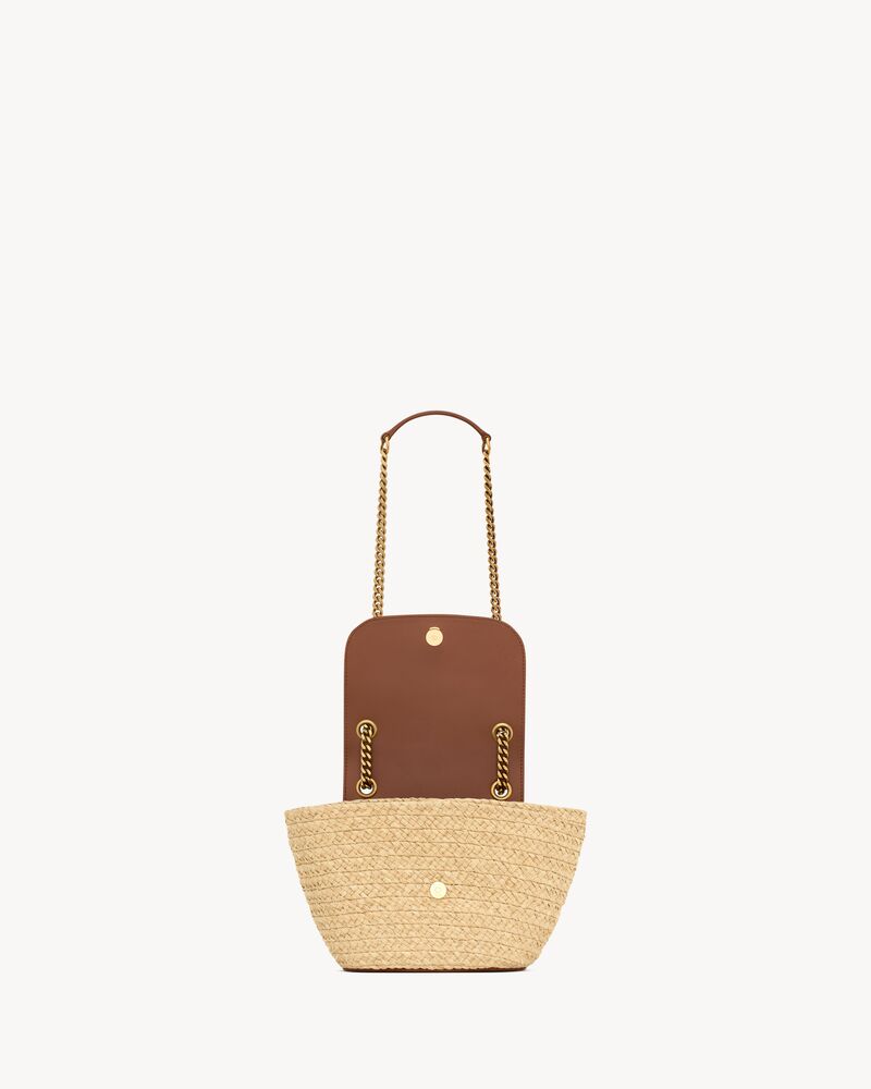 △サンローラン【国内発】ミニMANONラフィアバスケットバッグ mini Manon in raffia | Saint Laurent | YSL FI