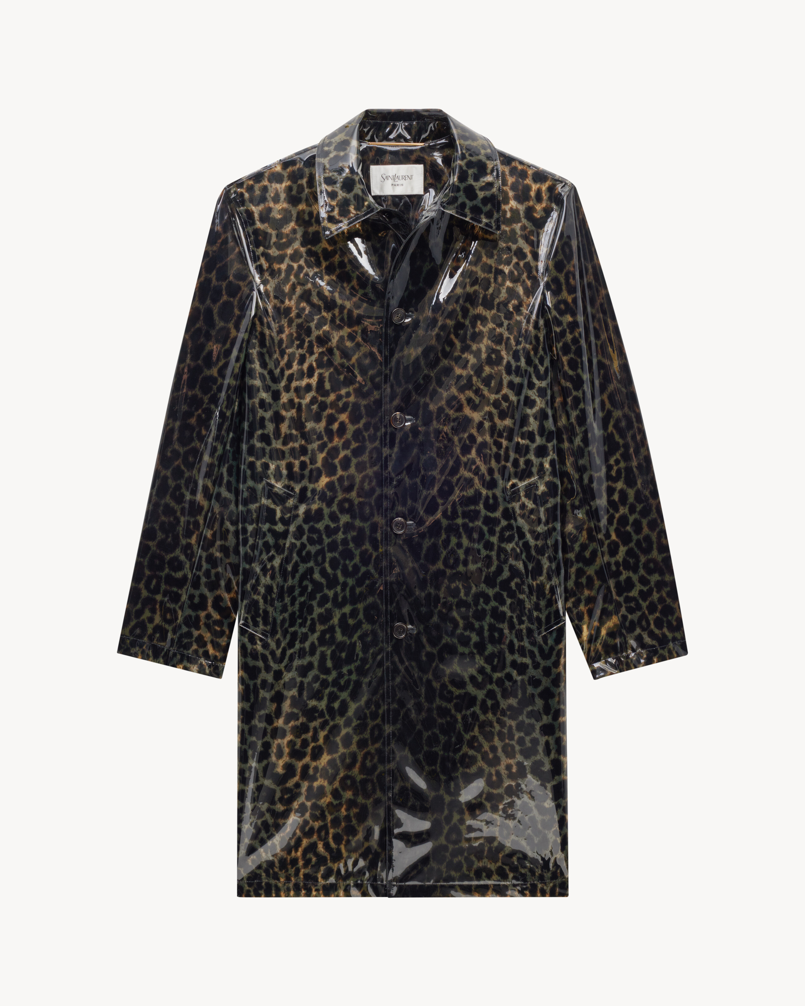mac coat in leopard polyurethane