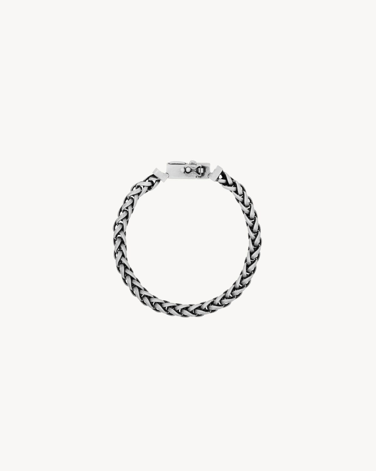 wheat-chain bracelet in metal