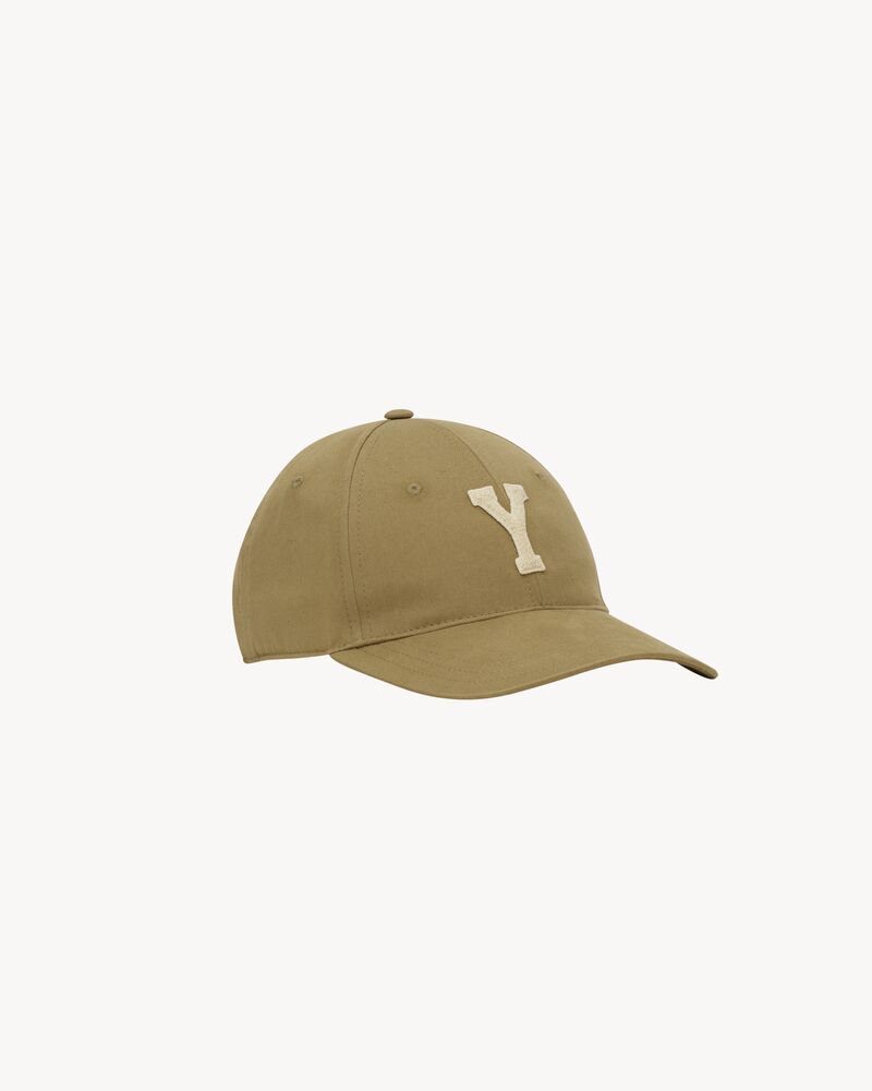 Y varsity cap in gabardine