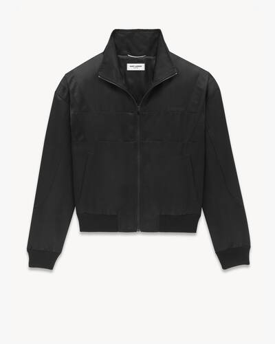 saint laurent teddy jacket in satin