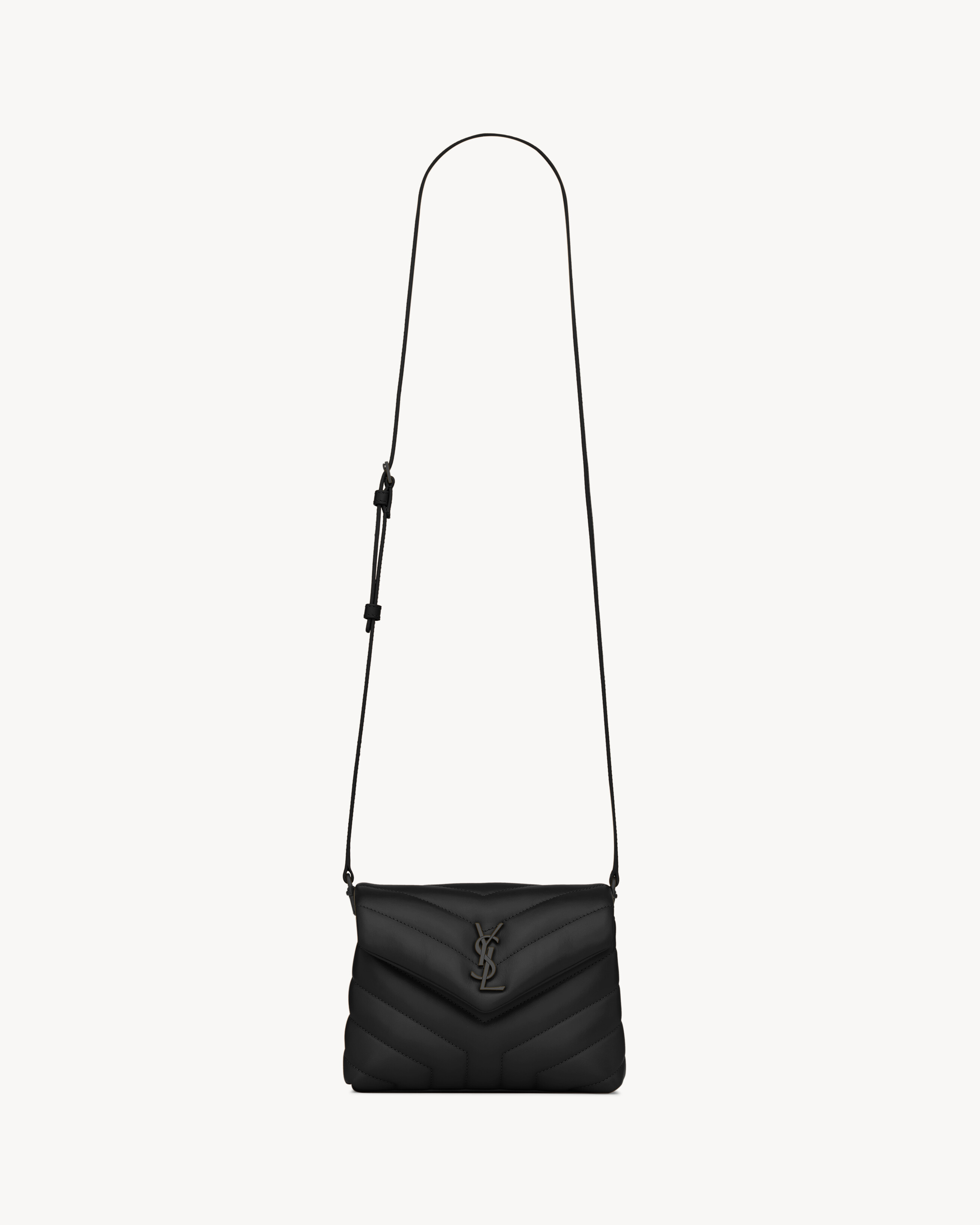 LOULOU toy STRAP bag in quilted Y leather, Saint Laurent