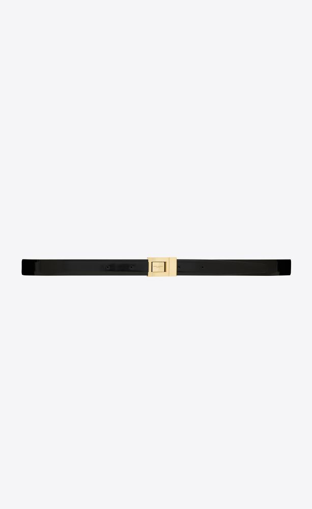 la 76 buckle thin belt in brushed leather