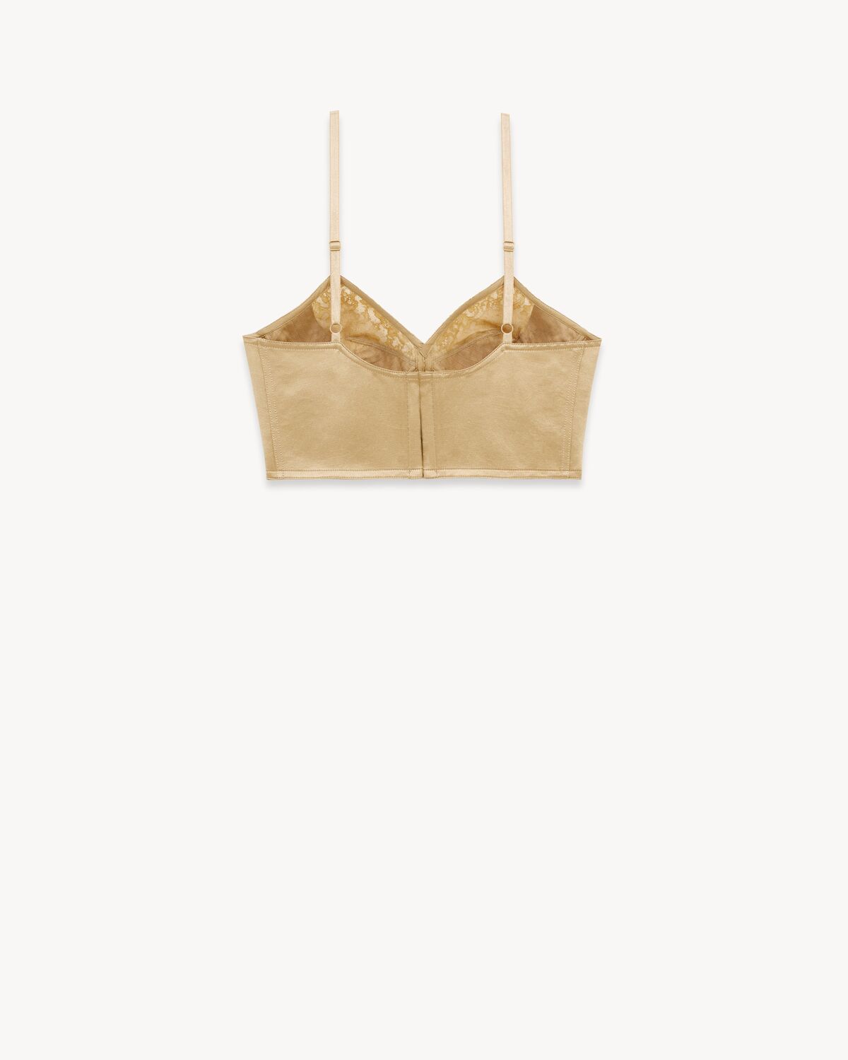 bra in cotton and silk satin